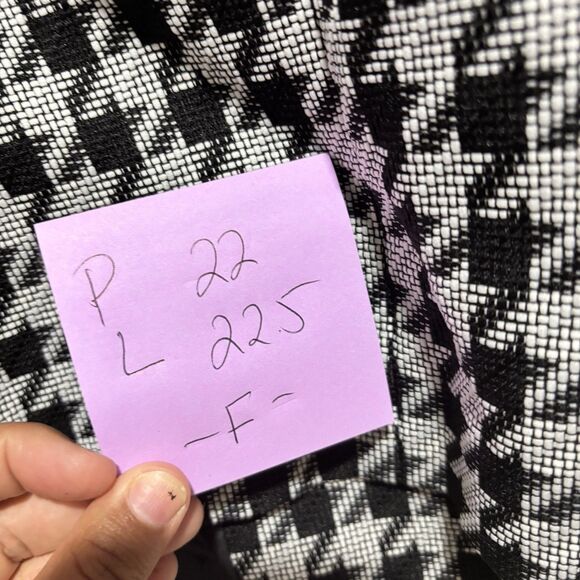 Black Label by Evan Picone Blazer Siz16 White Black Work Party One button Closur - Picture 8 of 8